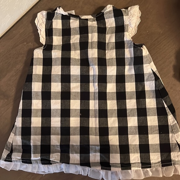 Calvin Klein Buffalo check flutter sleeve Sun dress 🖤🤍 - Picture 4 of 4